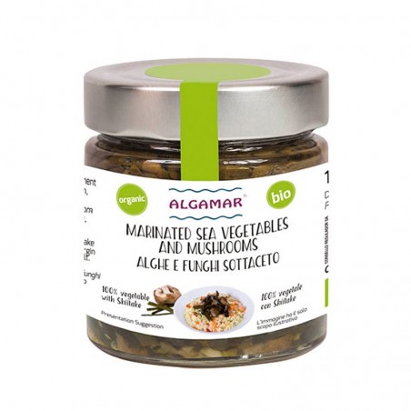 Alghe e funghi marinati (160g) - BIO