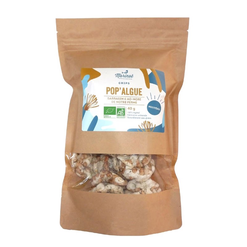 Chips soffiate Grano Saraceno e Alghe Ao-Nori (40g) - BIO