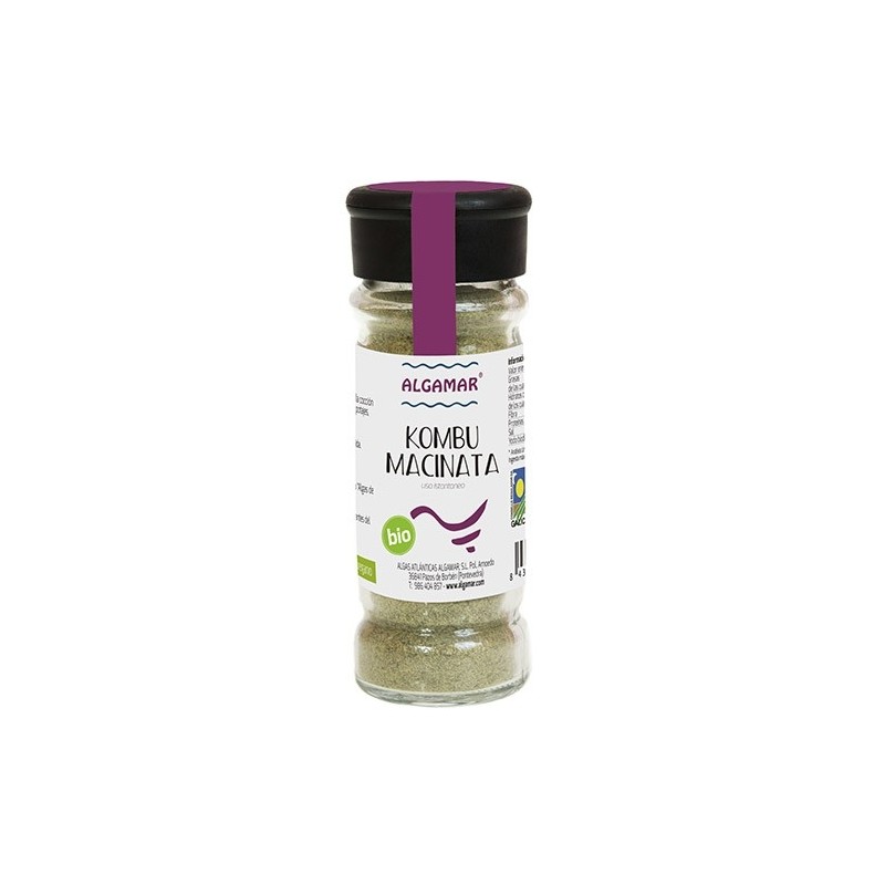 Alghe Kombu disidratate in polvere (70g) - BIO - vasetto vetro