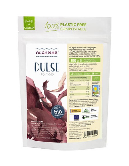 Alghe Dulse (Palmaria palmata) BIO| Compra online H24 |PAPPATILAVITA