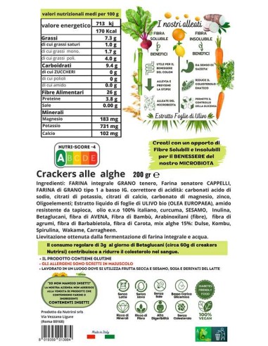 Nutrirsi |Crackers alle alghe (200g)
