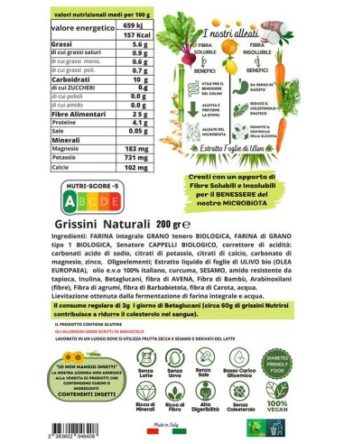 NutrirSi | Grissini NATURALI (200g)