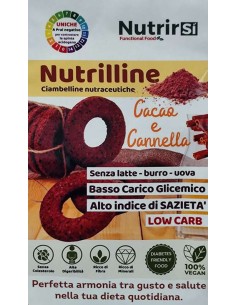 NutrirSi |Ciambelline Nutrilline CACAO AMARO/CANNELLA (250g)