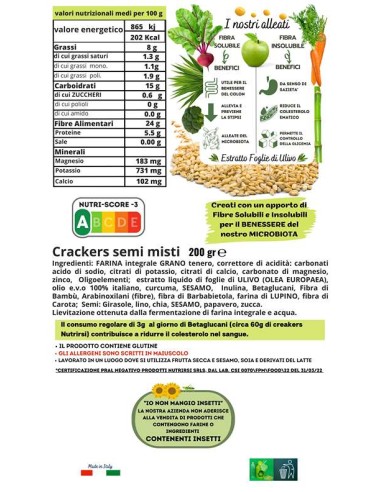 Crackers semi misti (200g)