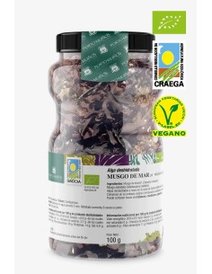 Alghe Muschio di mare (Mastocarpus st.) disidratate in foglia (100g) BIO