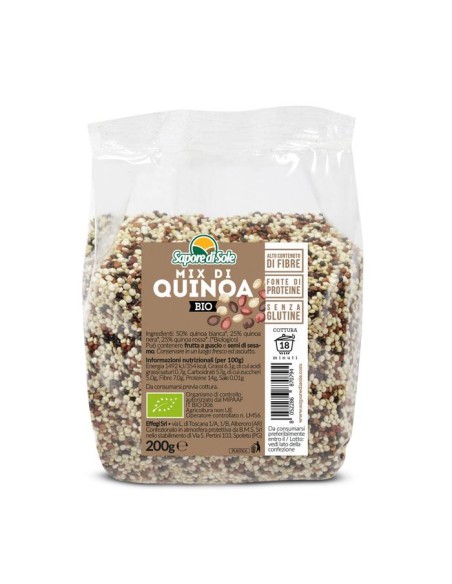 Quinoa Mix (bianca, nera, rossa) BIO (200g) - Sapore di Sole