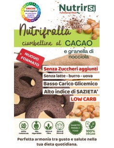 Ciambelline Nutrifrolle CACAO AMARO/GRANELLA NOCCIOLE (250g) Nutrirsi