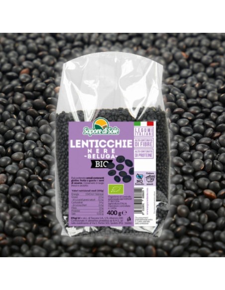Lenticchie Nere Beluga Bio Sapore di Sole | Ricche di Fibre e Proteine