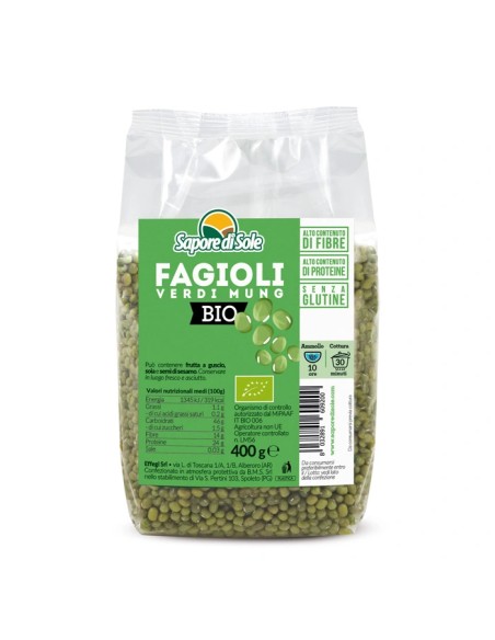 Fagioli verdi Mung BIO (400g) Sapore di Sole