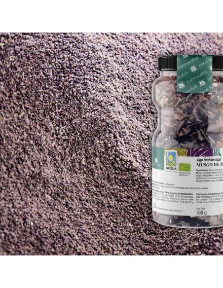 Alghe Muschio di mare (Mastocarpus) disidratate in polvere (200g) BIO