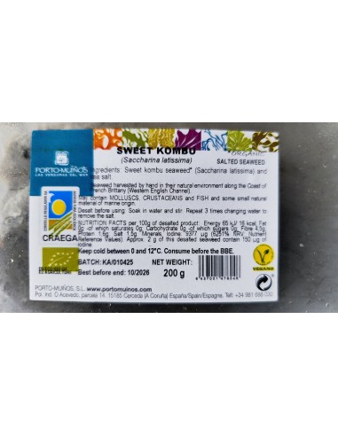 Alghe Kombu Royal fresche sotto sale (200g) – BIO