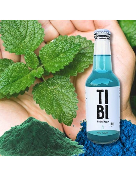 Kefir d'acqua Menta-Spirulina BIO (250ml)
