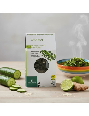 Alghe Wakame disidratate in foglia (25g) - BIO - Porto Muinos