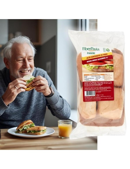 Panini a basso indice glicemico 320g (4 pz) - fiberpasta