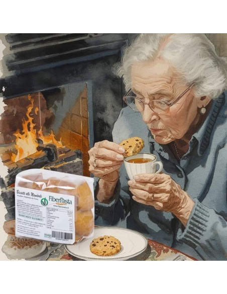 Biscotti artigianali alle mandorle a basso indice glicemico (250g) - fiberpasta