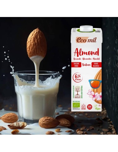 Bevanda di MANDORLA BIO Senza ZuccheroBIO (1L) - Ecomil