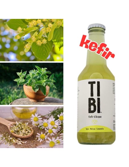 Kefir d'acqua Tiglio-Melissa-Camomilla BIO (250ml) - TIBI