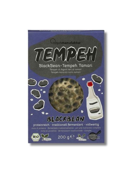 Tempeh di fagioli neri al tamari BIO (200 g) - Tempehmanufaktur