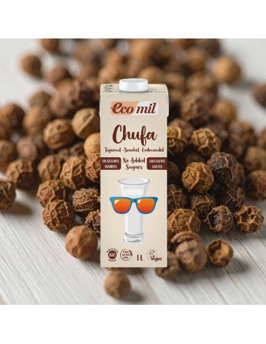 Ecomil Bevanda di Chufa Bio Senza Zuccheri 1L tetrapack