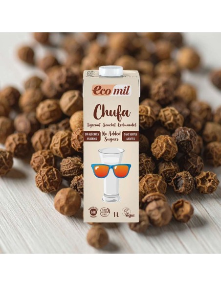 Ecomil Bevanda di Chufa Bio Senza Zuccheri 1L tetrapack