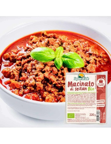 Macinato di Seitan Bio Sapore di Sole 220g confezione sottovuoto