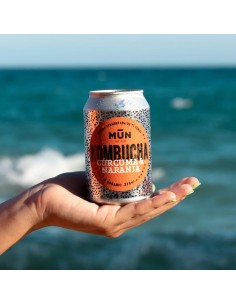 MUN Kombucha Curcuma e Arancia biologica lattina 330 ml