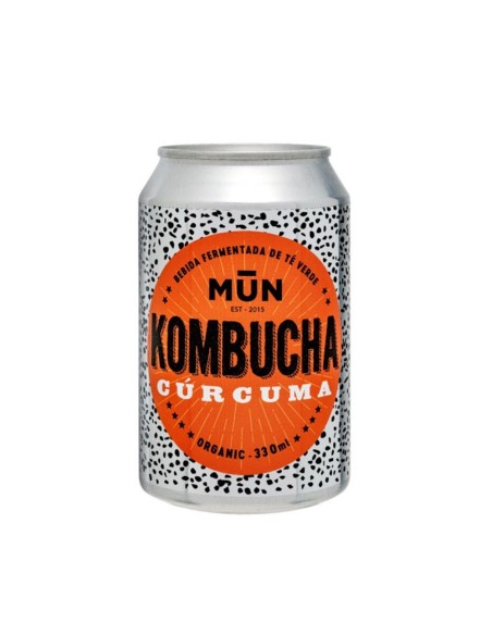 MUN Kombucha Curcuma e Arancia biologica lattina 330 ml