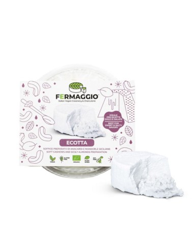 Ecotta alternativa vegetale tipo ricotta a base di anacardi e mandorle
