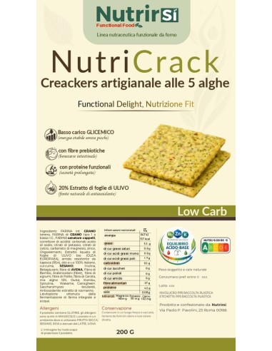 Crackers alle alghe a basso carico glicemico | PAPPATILAVITA