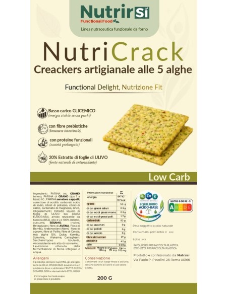 Crackers alle alghe a basso carico glicemico | PAPPATILAVITA