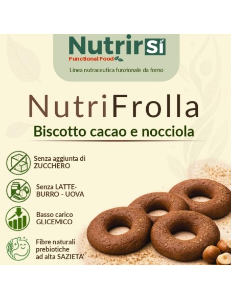 Biscotti low carb cacao e nocciola Nutrirsi