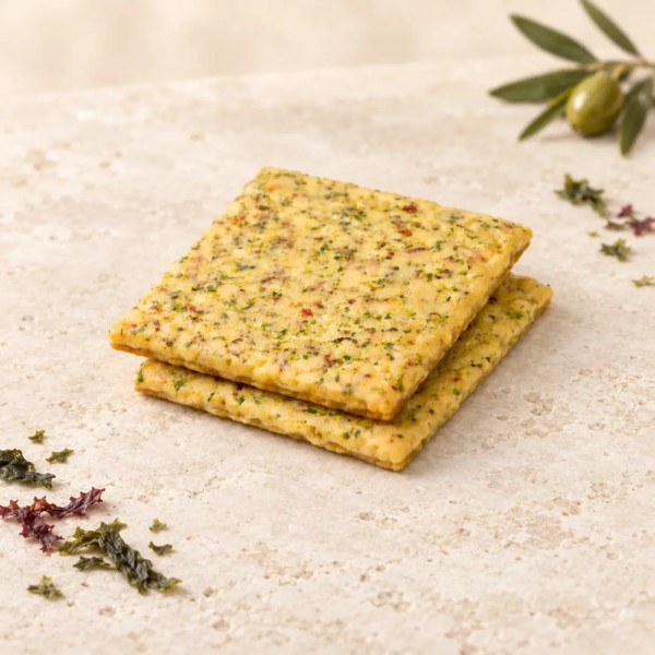 Crackers NutriCrack alle 5 alghe con Dulse Kombu Spirulina Wakame e Carragheen