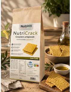 Confezione NutriCrack crackers artigianali Low Carb 200 g